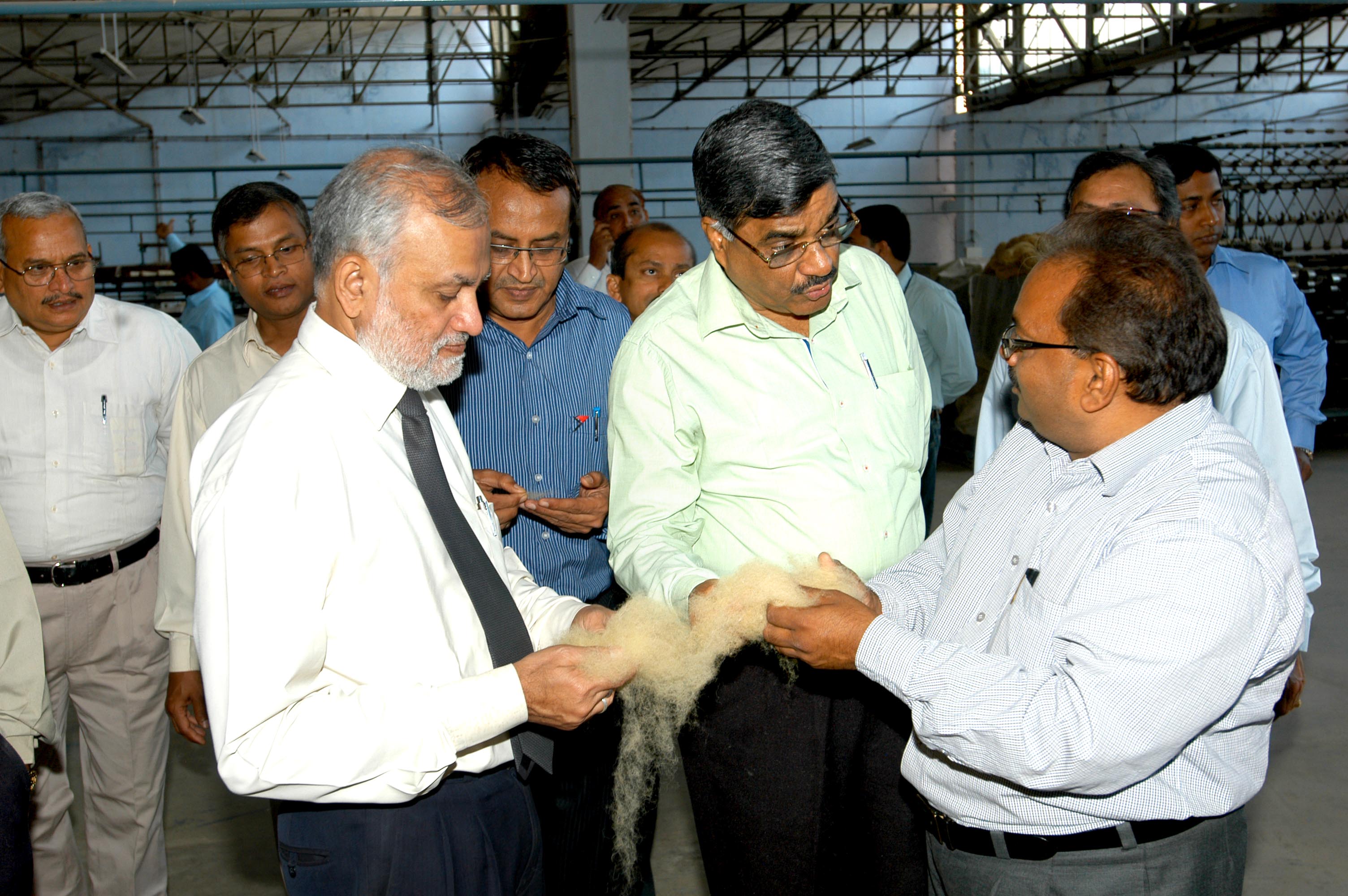 Visit to Wool Processing Plant